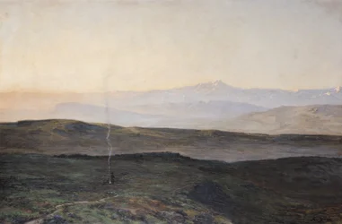 Vista de los Pirineos desde Plague